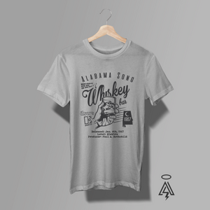 This vintage-inspired heather gray graphic tee pays tribute to “Alabama Song (Whisky Bar)” by The Doors — the cult-favorite anthem that blurred the lines between cabaret, poetry, and psychedelic rock.