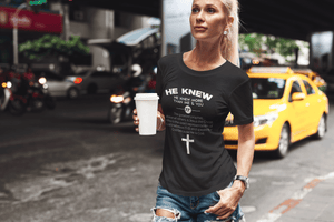 He Knew — Hebrews 1:1–3 Tee
