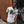 Man wearing a white t-shirt with a graphic design, MLK- Martin Luther King Jr. 