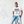 Person wearing a white t-shirt with 'NOAH' text 