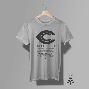 This minimalist heritage tee pays tribute to Normal Field, the long-lost Chicago ballpark where professional football was still raw, local, and being written one muddy play at a time. Centered on the chest is a bold, vintage-inspired “C” mark, a nod to the early Chicago Cardinals (Arizona Cardinals) — one of the NFL’s founding franchises. 