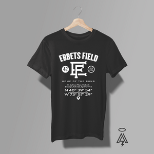 Step back into baseball’s golden age with the Ebbets Field Heritage Tee — a timeless tribute to the ballpark that was more than a stadium… it was Brooklyn’s beating heart. Every element nods to the legends who played there and the fans who packed the stands. From the scrappy, lovable “Dem Bums” to their unforgettable 1955 World Series triumph, and the historic moment Jackie Robinson broke the color barrier in 1947, Ebbets Field wasn’t just home turf — it changed the game forever.