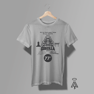 This heather gray, vintage-inspired graphic tee pays tribute to the legendary anthem “Godzilla withThe unforgettable lyric “Oh no, there goes Tokyo / Go, go, Godzilla” instantly sparks recognition for true rock fans.