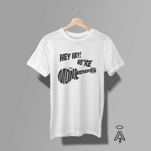 Step straight back into the ’60s with this retro-cool tribute white tee celebrating the band, the hit song, the TV show, and one of the most unforgettable catchphrases in pop culture history.