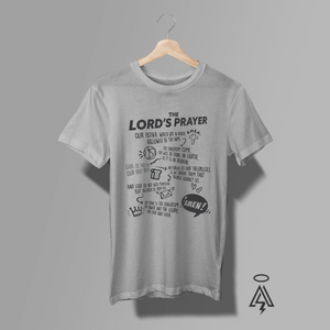 This “The Lord’s Prayer” graphic tee turns one of the most powerful prayers ever spoken into bold, everyday streetwear. The design blends modern typography, hand-drawn doodle icons, and playful line art to create a look that feels fresh, expressive, and full of life — not stiff or traditional.
It feels like faith meets creativity. Scripture meets street art.