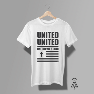 This "United We Stand" white tee is built for those who believe strength comes from standing shoulder to shoulder.Inspired by the shout-along energy of Judas Priest’s 1980 anthem from British Steel.